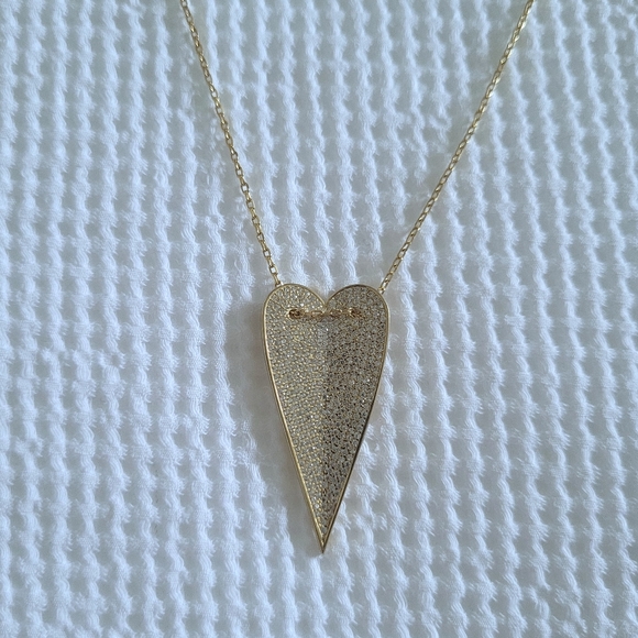 Mary Louise Designs Elongated Heart❤ Slider Pendant Necklace - Picture 10 of 16
